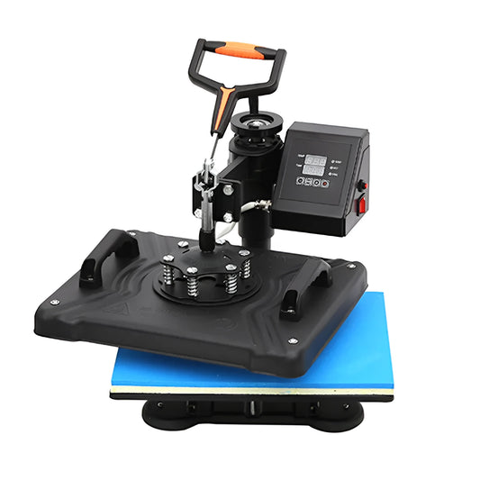Black thermal transfer printing machine for T-shirts and fabric with 70cm working area