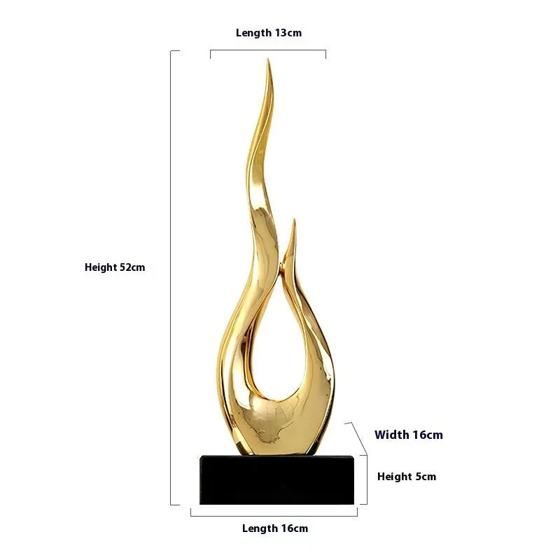 Festival high-rise decoration crafts in resin with custom colour options and modern minimalist design
