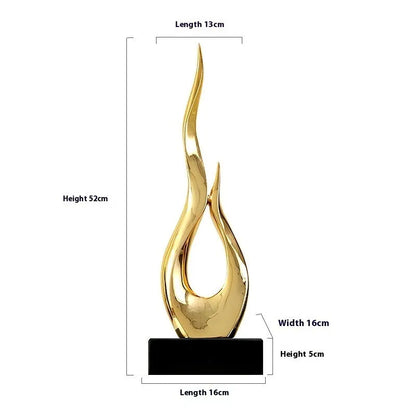 Festival high-rise decoration crafts in resin with custom colour options and modern minimalist design