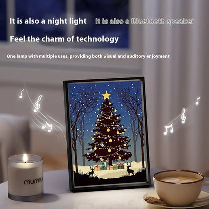 Luminous Bluetooth Christmas Tree Speaker with Decorative Lighting Display