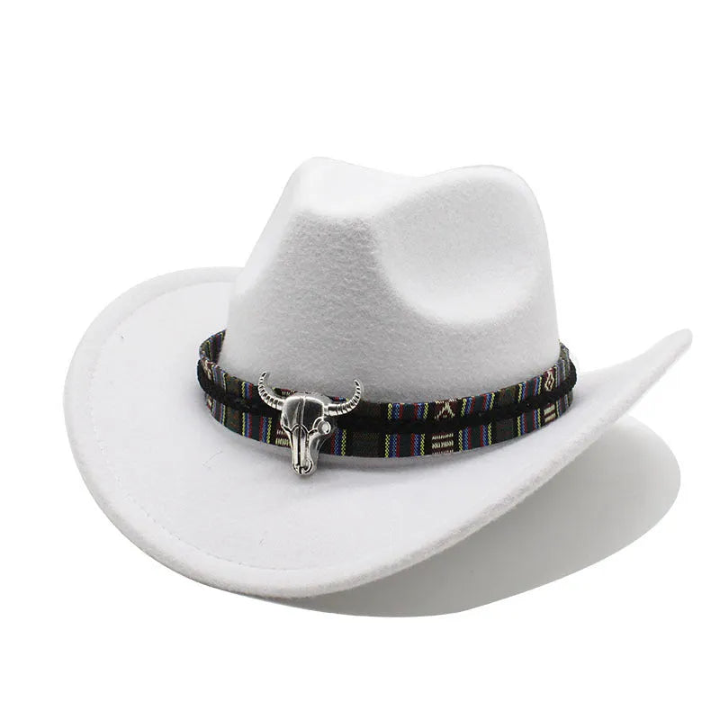 Western cowboy hat with bell crown design in polyester fabric, adjustable 56-58cm fit, shown in army green colour