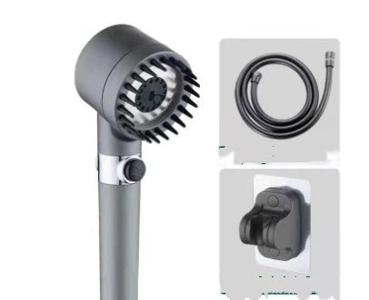 Premium high-pressure rainfall shower head with multiple spray modes and filtration for a refreshing and relaxing bathing experience
