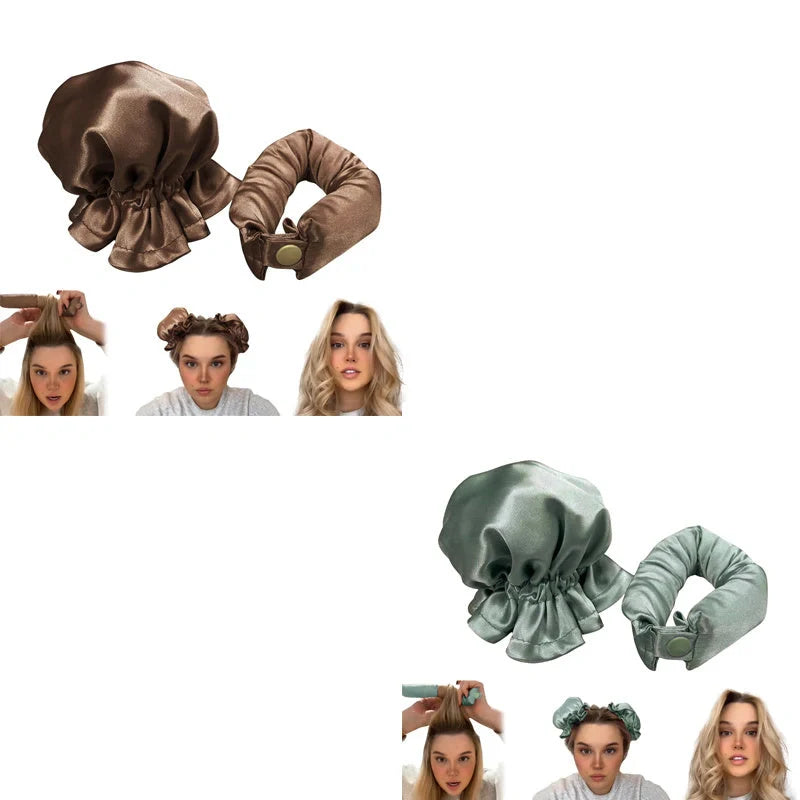 Heatless Curl Stick with cloth cover for safe, no heat hair styling