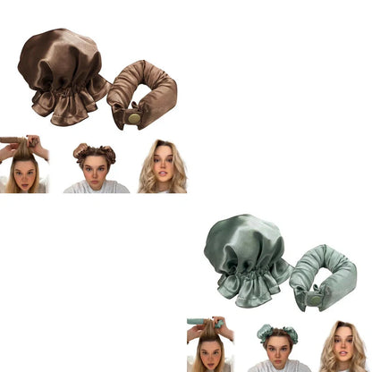 Heatless Curl Stick with cloth cover for safe, no heat hair styling