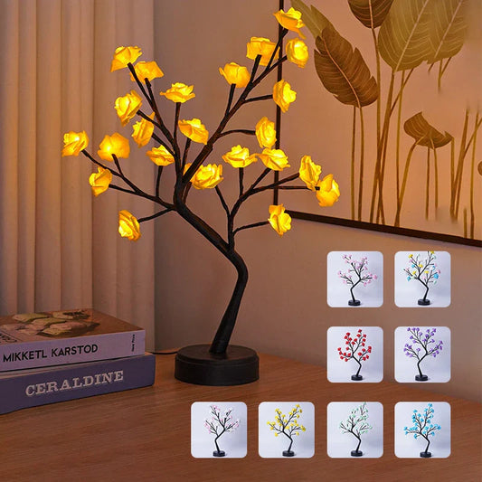 Elegant USB Rose Lamp with mesmerizing 3D floral design and variety of vibrant color options for romantic desk lighting