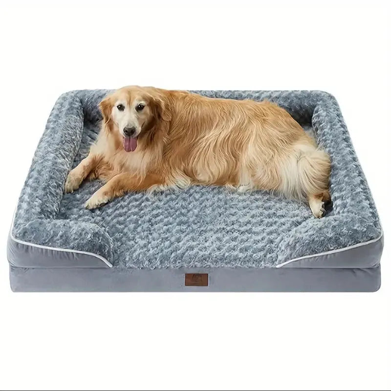Waterproof washable dog kennel pad in light grey, dark grey, and coffee brown colours