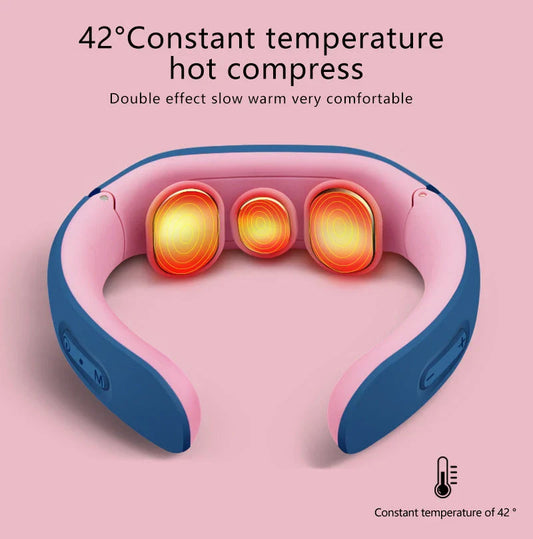 Therapeutic Neck Massager with Soothing Vibrations and Targeted Acupressure for Neck and Shoulder Pain Relief