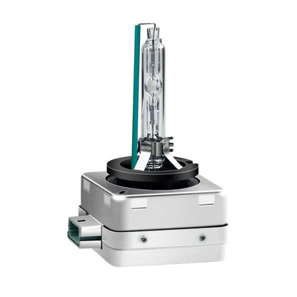 Xenon automotive headlight bulb with aluminium alloy shell and quartz tube for D1S and D1R fittings