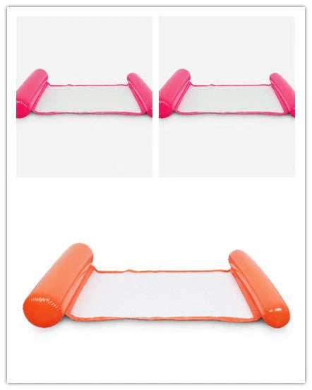 Inflatable Water Lounge Chair in pool with hammock-style design for ultimate relaxation