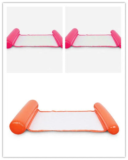 Inflatable Water Lounge Chair in pool with hammock-style design for ultimate relaxation