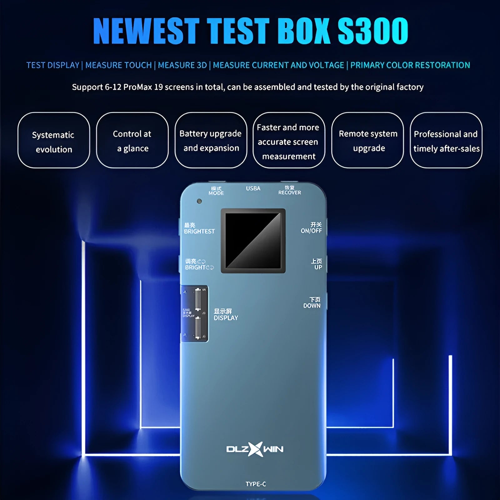 S300 mobile phone screen diagnostic tester for Huawei devices with LED light
