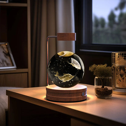 Captivating Crystal Ball Dinosaur Nightlight with Warm, Soothing Glow