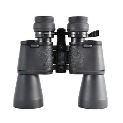Outdoor telescope binoculars with 20-120x continuous zoom and 100mm lenses for high-power HD viewing