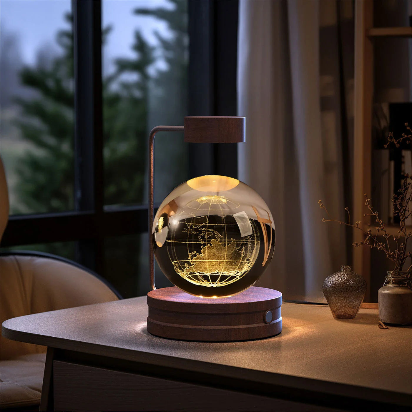 Captivating Crystal Ball Dinosaur Nightlight with Warm, Soothing Glow