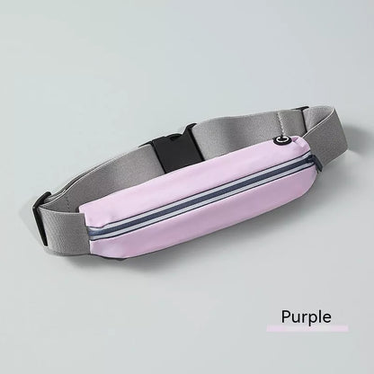 Waterproof nylon sports waist bag for outdoor activities in various colors