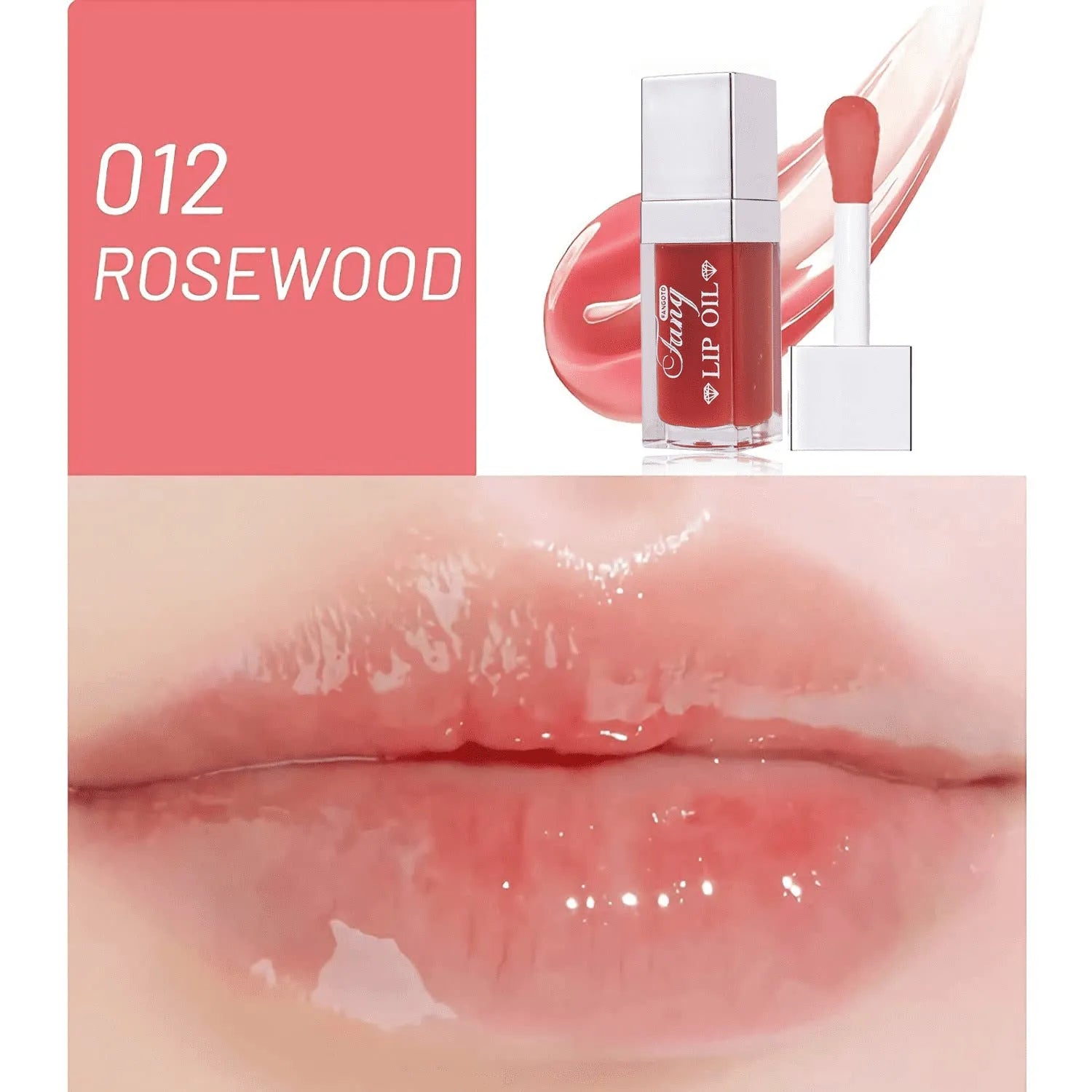 Bright lip gloss mint lipstick in five colour shades with moisturising and repairing effects