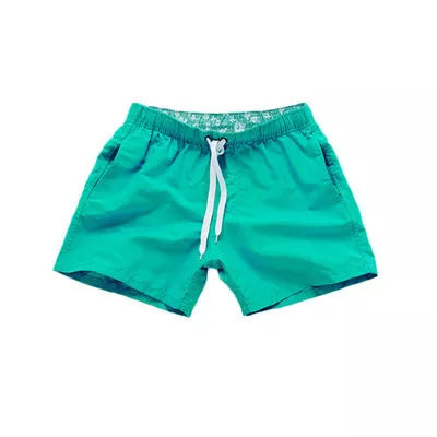 Men's summer surf shorts in various colors, made from 100% polyester for quick drying and durability