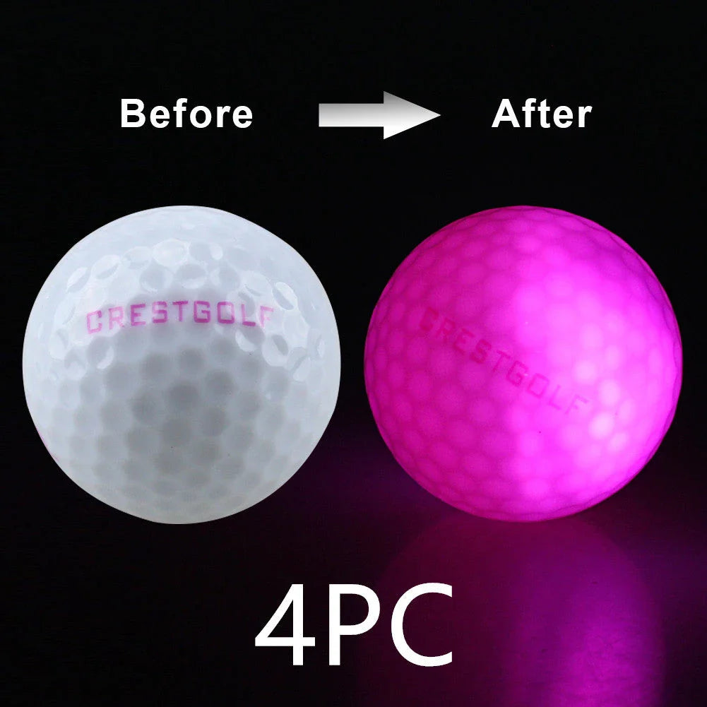 Illuminating Night Golf Balls: Glow-in-the-Dark Practice Balls with Vibrant LED Lights and Durable Design