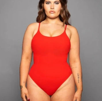Sexy backless one-piece swimsuit in various vibrant colors with adjustable straps for a flattering fit