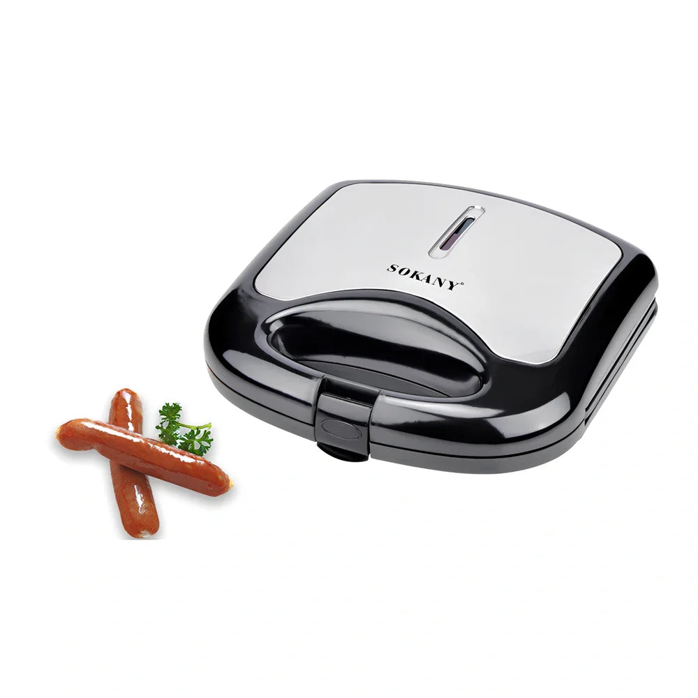 Black sausage machine with automatic temperature control dial and 750W motor for home meat processing