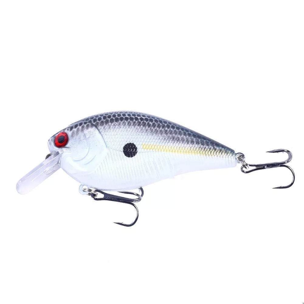 Simulated fish fishing bait with 6# hook, durable plastic construction, 8.5CM length