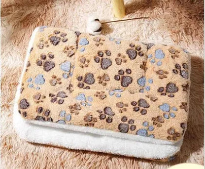 Reversible cat mat blanket in lamb wool and flannel, thickened double-sided seat cushion, XS to XL