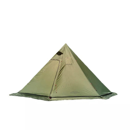 400PRO Winter Snow Skirt Camping Tent in army green, brown, and grey curtain yarn options
