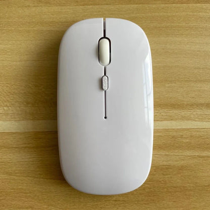 Dual-mode black wireless mouse with 1000dpi sensor, 5m range, and USB receiver for laptops