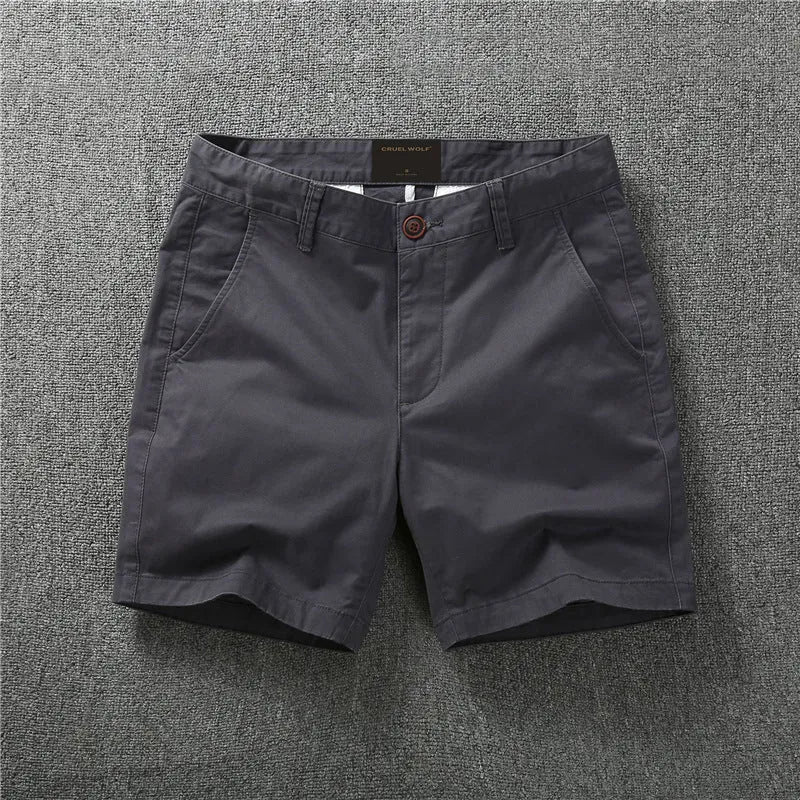 Cotton camouflage summer shorts with zip placket in multiple colour patterns including army green and sand camouflage