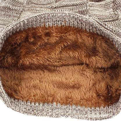 Unisex wool knitted beanie in various colors for winter warmth
