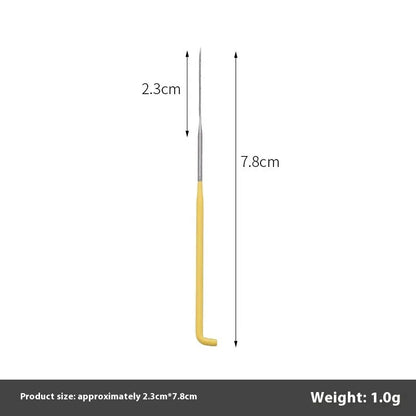 Wool felt stamp pin handicraft tool with oil-free needles in 9.0cm, 8.6cm and 7.8cm lengths and multiple needle types