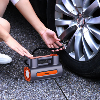 12V DC Portable Tire Inflator with digital display and auto shut-off feature