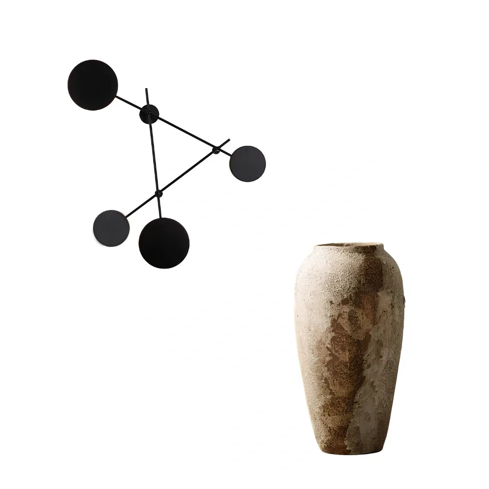 Triangular iron LED wall lamp with black finish and modern geometric design for home lighting