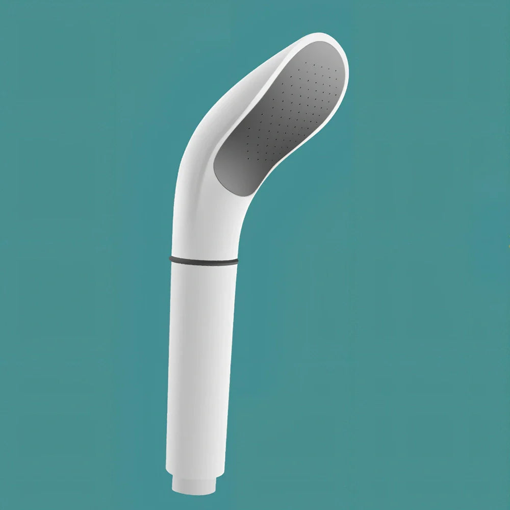 Water saving filter shower head with 1.5m stainless hose in black or white filter models