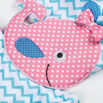 Baby girls watermelon print one-piece swimsuit for summer swimming