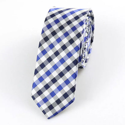 Korean style glossy hand tie for men, 5cm wide, striped dot retro design