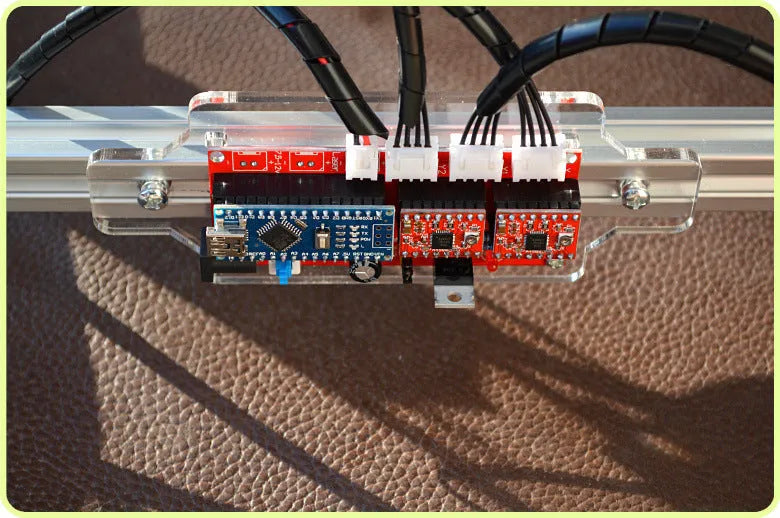 Miniature 3000mW laser engraving machine with 400mm by 300mm base plate for marking and lettering
