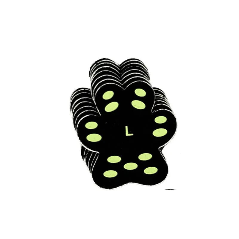 Pack of eight breathable silicone cloth claw protection footstickers for dogs, in S or M size.