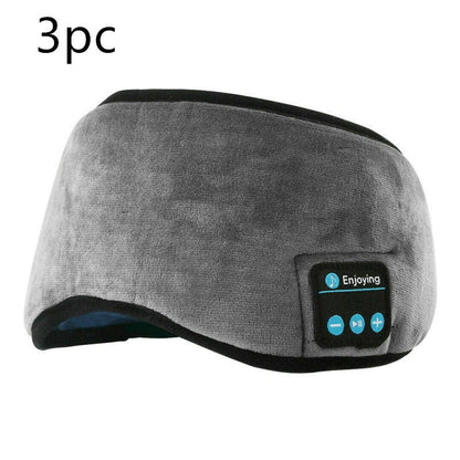 Wireless Bluetooth 5.0 Sleep Headphones with Plush Sleep Mask and Music Player