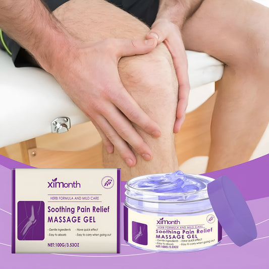 100g tube of Body Massage Gel for knee and elbow joint care on a plain background.