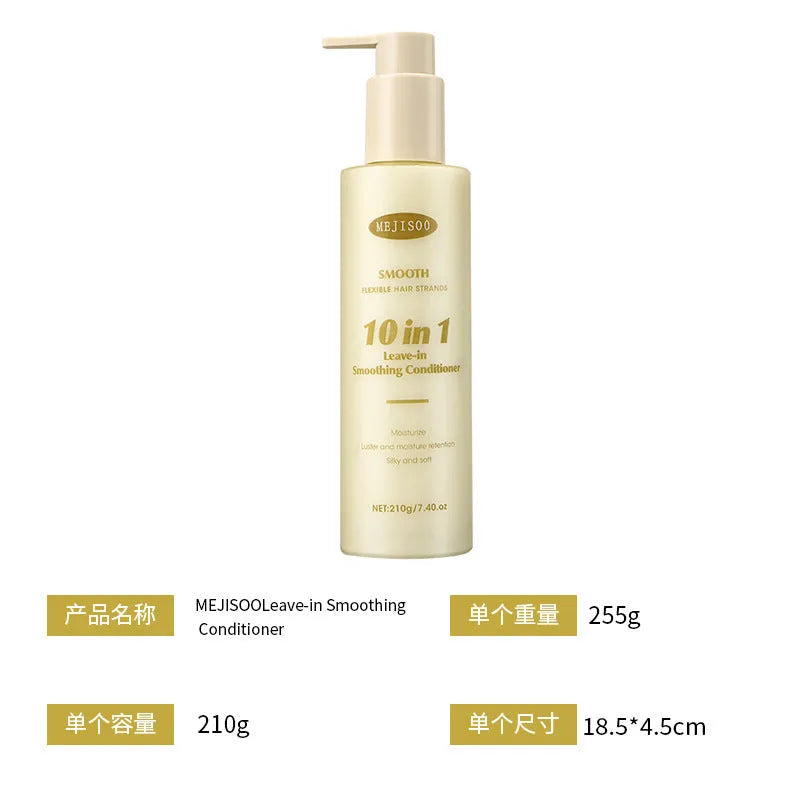 Wash-free Soft 10-in-1 Hair Conditioner 210g bottle for frizzy hair moisturising without rinsing