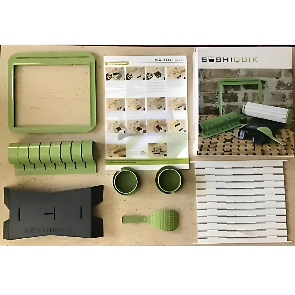 DIY sushi making machine with 11 stainless steel wires on PP plastic frame measuring 25x15cm