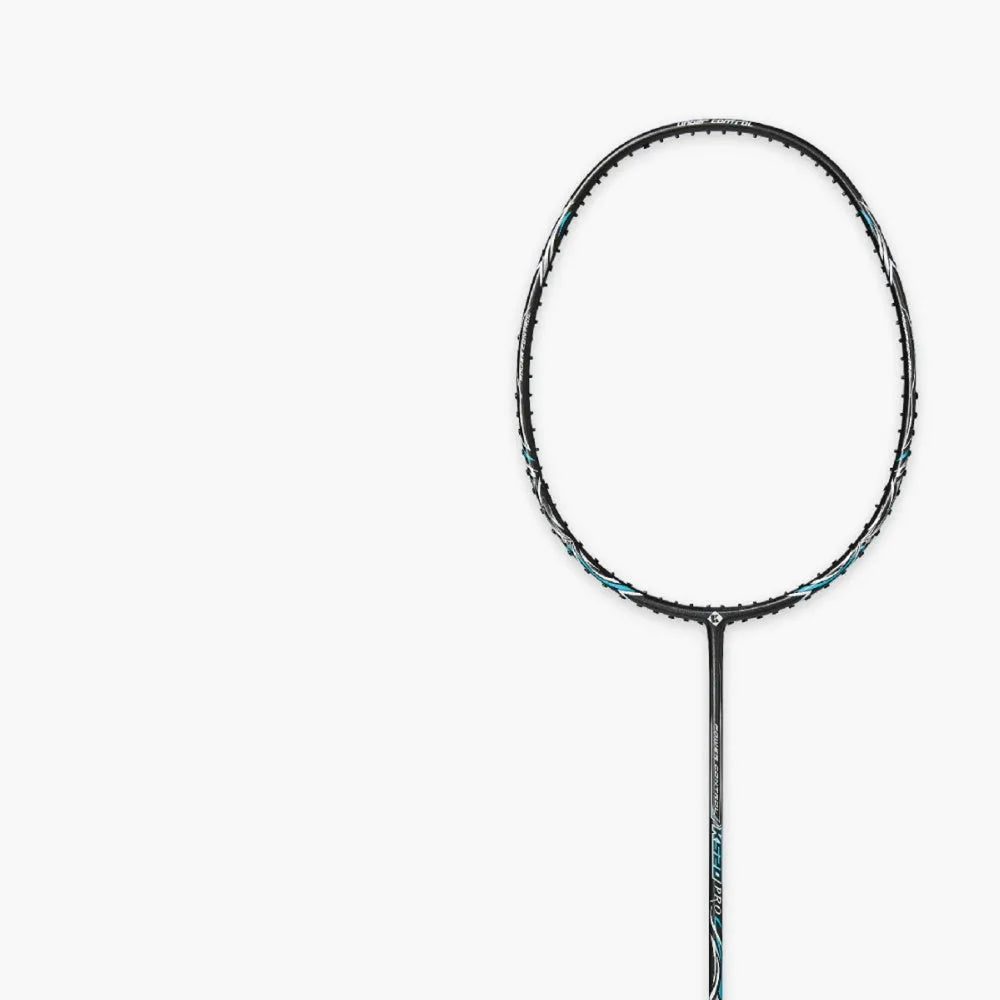 K520pro all carbon fibre badminton racket in black, pink, or white with optional line patterns