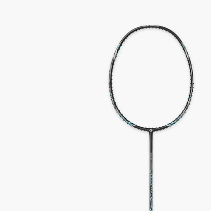 K520pro all carbon fibre badminton racket in black, pink, or white with optional line patterns