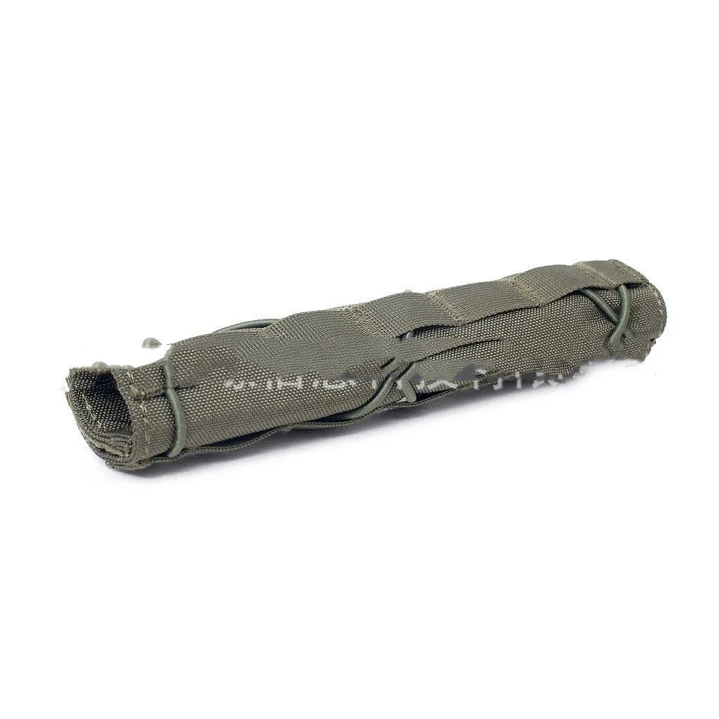 Polyester camo silencer cover 14x22cm in black, army green, ACU, mud and CP