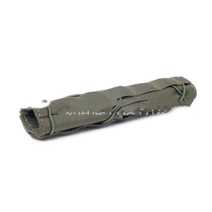 Polyester camo silencer cover 14x22cm in black, army green, ACU, mud and CP
