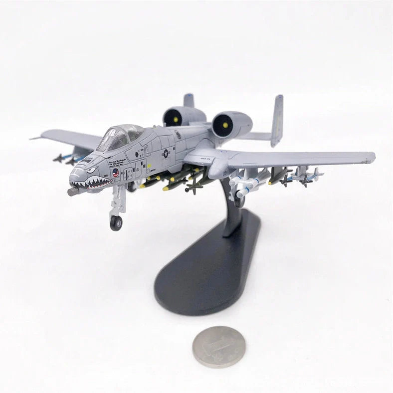 Children's Alloy Model Finished Personalised Toy with 10-inch Shark Head Design: Durable Metal Construction for Long-Lasting Playtime and Realistic Aircraft Display