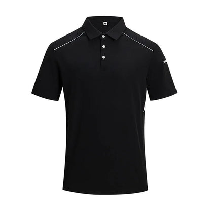 Silver white gray work t-shirt with short sleeves featuring ice feeling quick-drying technology