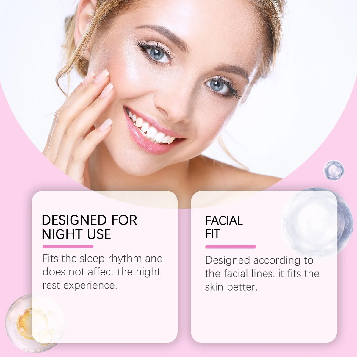 Pack of 144 hyaluronic acid facial adhesive patches for fine line nursing care.