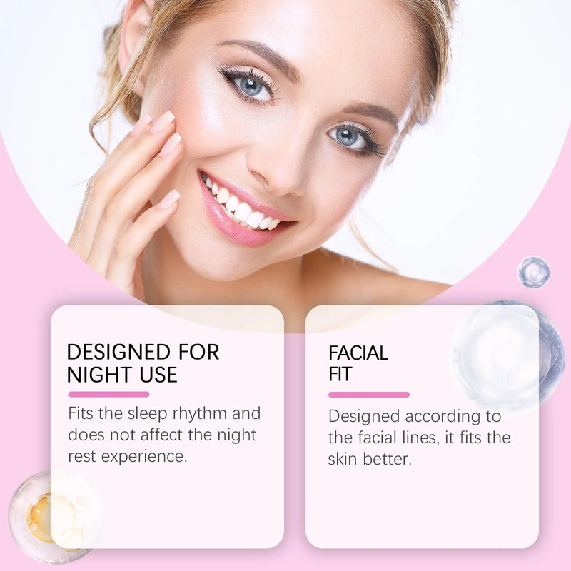 Facial skin fine lines nursing adhesive bandage pack of 144 patches containing hyaluronic acid and glycerol in a hydrating serum formulation for reducing the appearance of wrinkles and expression lines on cheeks, forehead, and around eyes.